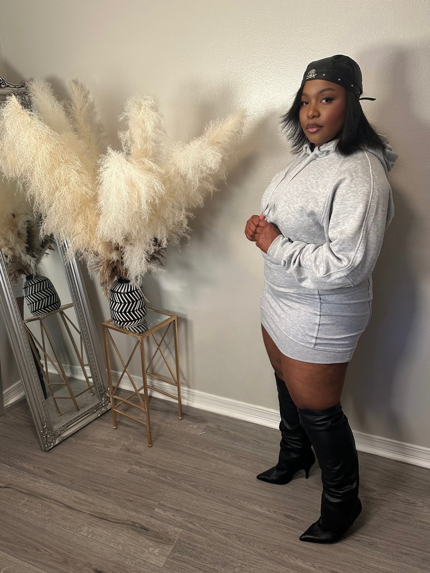 Luxe Hoodie Mini Dress