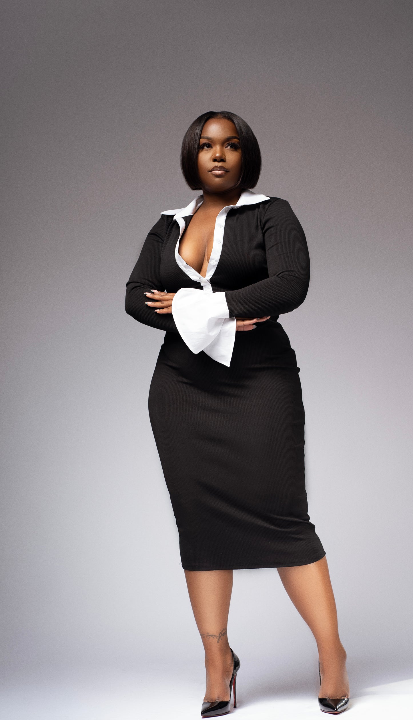 Tuxedo Dress
