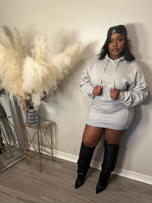 Luxe Hoodie Mini Dress