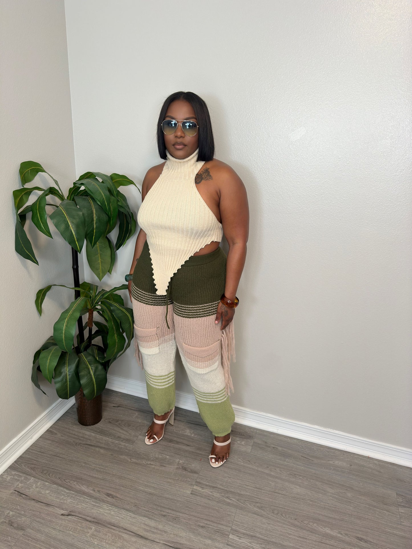 Multi Color Fringe Pants